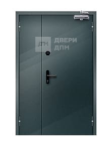 Глухая полуторная противопожарная дверь ДПМ-02 EI-30 взломостойкая