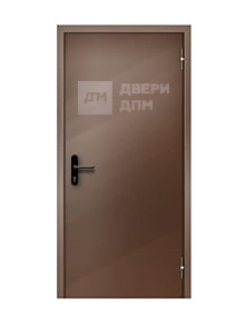 Дверь глухая противопожарная коричневая EI-90 из МДФ ДП-080